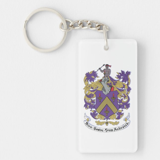 Acrylic Keychain, Rectangle (double-sided) Keychain (Front)