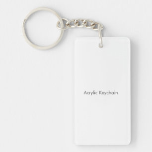 Acrylic Keychain, Rectangle (double-sided) Keychain