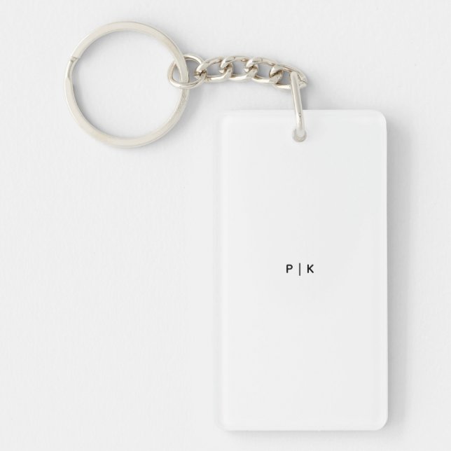 Acrylic Keychain, Rectangle (double-sided) Keychain (Front)