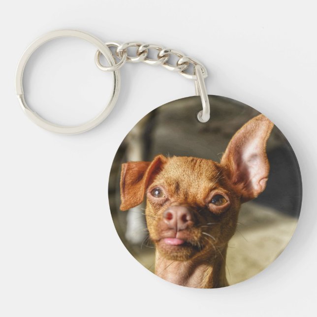 Acrylic Keychain, Rectangle (double-sided) Keychain (Front)