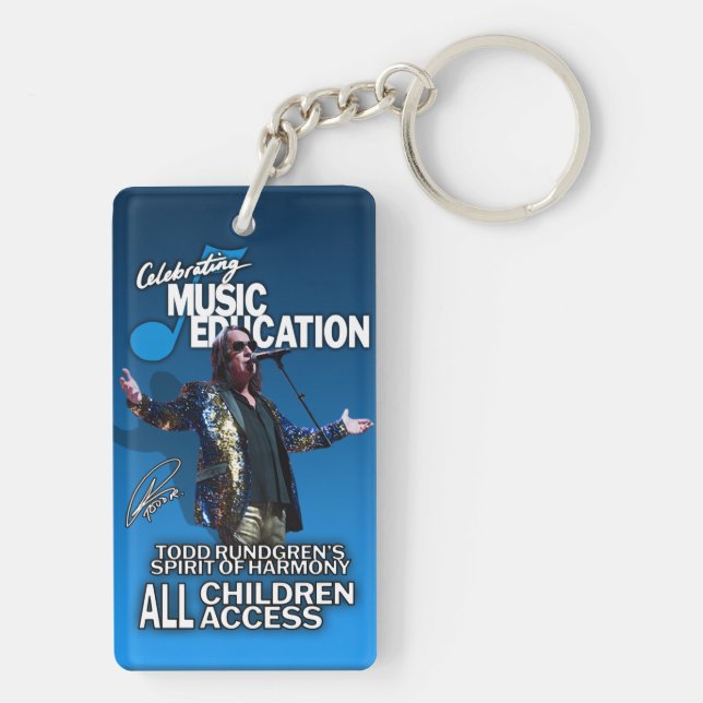 Acrylic Keychain, Rectangle (double-sided) Keychain (Back)