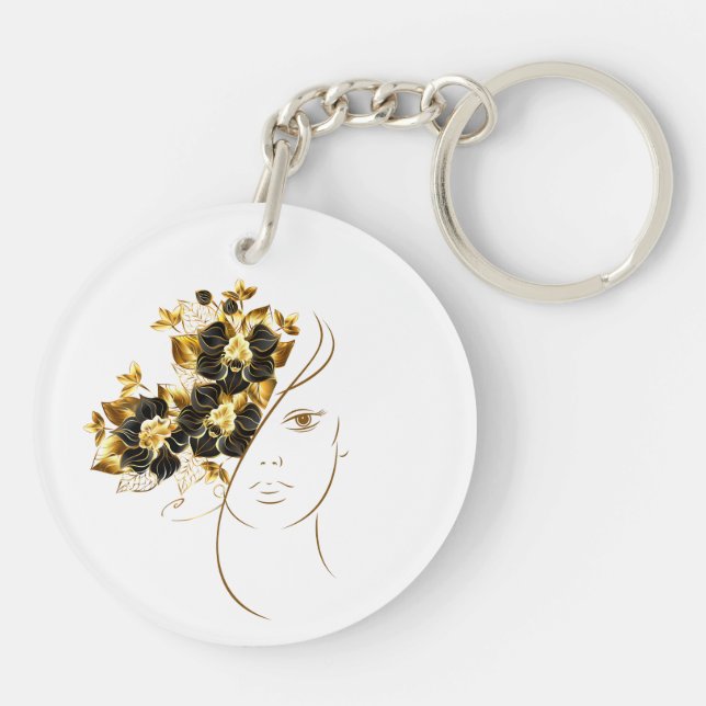 Acrylic Keychain, Round (double-sided) Keychain (Back)