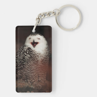 Acrylic Keychain With Cute Owl Design
