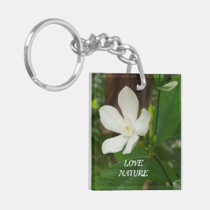 Acrylic Keychain with nice flower