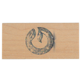 Acrylic Keychain Wood Flash Drive