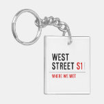west  street  Acrylic Keychains