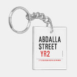 Abdalla  street   Acrylic Keychains