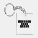Periodic Table Writer  Acrylic Keychains