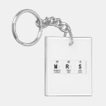 Mrs   Acrylic Keychains
