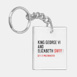 king george vi and elizabeth  Acrylic Keychains
