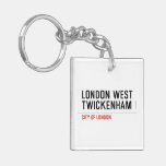 LONDON WEST TWICKENHAM   Acrylic Keychains