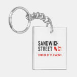 Sandwich Street  Acrylic Keychains