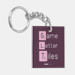 Game
 Letter
 Tiles  Acrylic Keychains