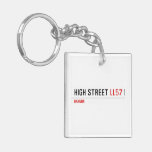 High Street  Acrylic Keychains