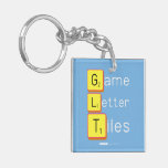 Game
 Letter
 Tiles  Acrylic Keychains