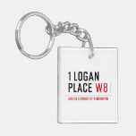 1 logan place  Acrylic Keychains