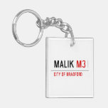 Malik  Acrylic Keychains