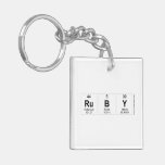 RUBY  Acrylic Keychains