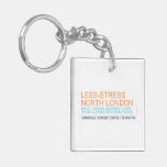 Less-Stress nORTH lONDON  Acrylic Keychains