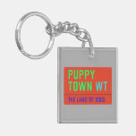 Puppy town  Acrylic Keychains