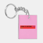 Hannah is awesome   Acrylic Keychains