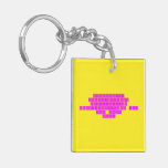 Excercise... Exc...er...cise Exs...ar...sise Eggs...are...sides ... For bacon! BACON!  Acrylic Keychains
