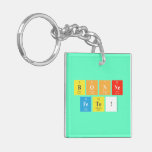 bonne
 fete!  Acrylic Keychains