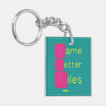 Game
 Letter
 Tiles  Acrylic Keychains