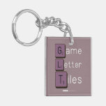 Game
 Letter
 Tiles  Acrylic Keychains