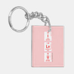 I
 Lv
 U  Acrylic Keychains
