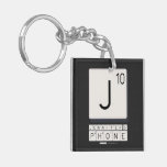 J
 JENNIFER'S
 PHONE  Acrylic Keychains
