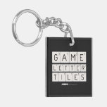 Game
 Letter
 Tiles  Acrylic Keychains