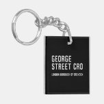 George  Street  Acrylic Keychains