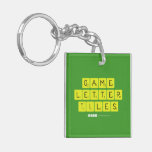 Game
 Letter
 Tiles  Acrylic Keychains