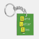 Game
 Letter
 Tiles  Acrylic Keychains