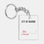 city of nairobi       Acrylic Keychains