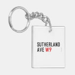 Sutherland ave  Acrylic Keychains