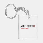 Mount Street  Acrylic Keychains