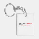 Familia reyes   Acrylic Keychains