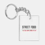 Street food  Acrylic Keychains