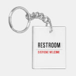 Restroom  Acrylic Keychains