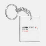 Andrea street   Acrylic Keychains