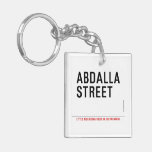 Abdalla  street   Acrylic Keychains