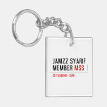 Jamzz Syarif Member  Acrylic Keychains