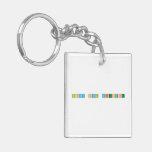 Snowy Owl Scientist  Acrylic Keychains