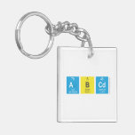 ABCD  Acrylic Keychains