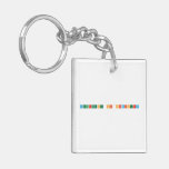 department of chemistry  Acrylic Keychains