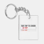 our trip to London    Acrylic Keychains