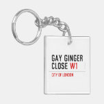GAY GINGER CLOSE  Acrylic Keychains
