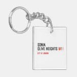 Sonia olive heights  Acrylic Keychains